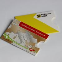 Cardboard sleeve for standard sized (86x54 mm) plastic cards